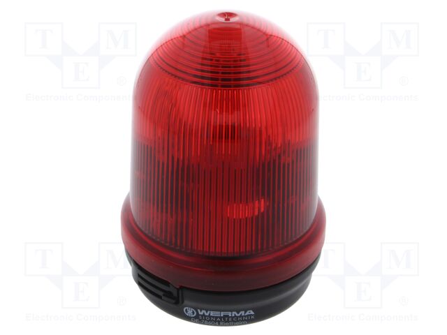 Signaller: lighting; flashing light; red; 10÷60VDC; 10÷60VAC; IP65