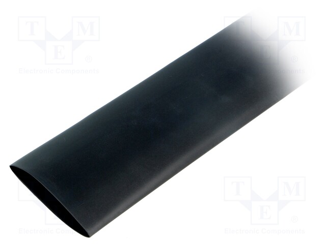 Heat shrink sleeve; 2: 1; 38.1mm; L: 1.2m; black; polyolefine; 5pcs.