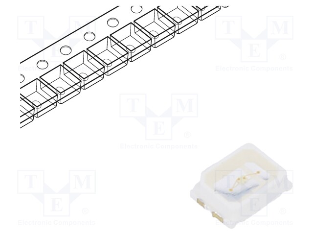 LED; SMD; PLCC2,2216; green; 900÷2300mcd; 2.2x1.6x0.55mm; 120°