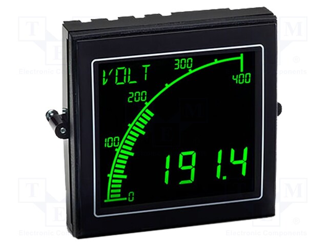 Voltmeter, APM Series, AC, DC Voltage, 0 to 528Vac / 0 to 600, 4 Digits, 12 to 12 Vdc, Negative LCD
