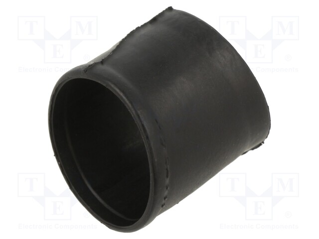 Heat shrink boot; glueless,angular; black; elastomer; -75÷150°C