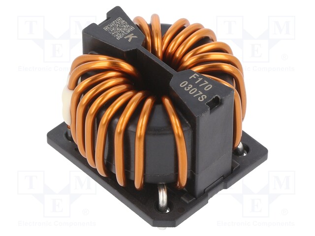 Inductor: wire with current compensation; THT; 2mH; 3.83mΩ; SCF