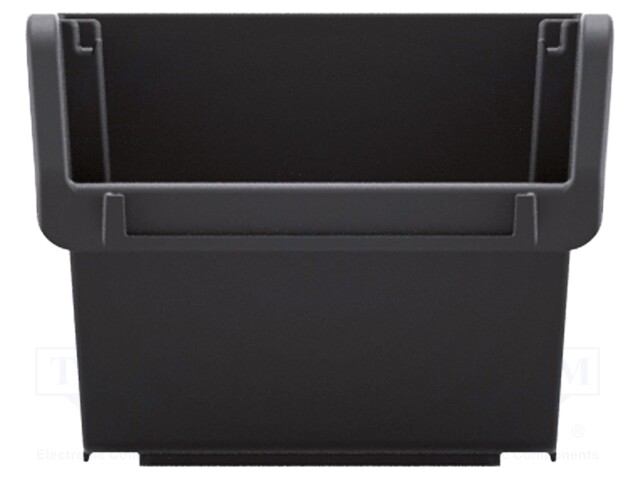 Container: cuvette; black; 390x240x180mm; TRUCK; BINEER