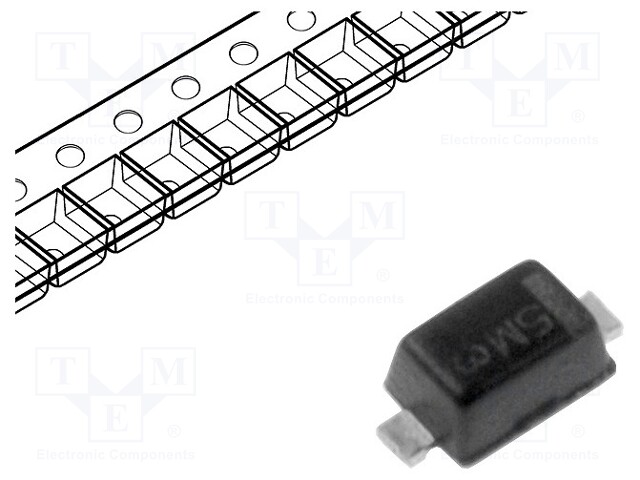 Diode: Schottky rectifying; SMD; 30V; 0.2A; Ufmax: 0.5V; SOD523