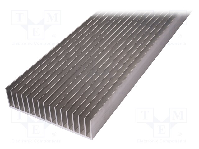 Heatsink: extruded; grilled; natural; L: 1000mm; W: 190.5mm; H: 50mm