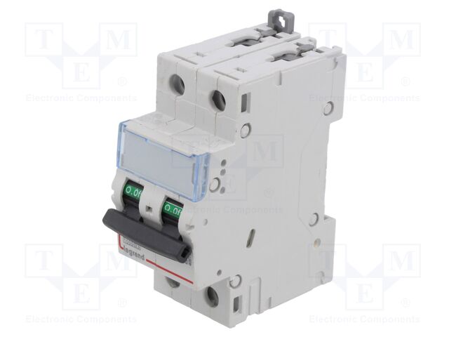 Circuit breaker; 400VAC; Inom: 2A; Poles: 2; DIN; Charact: C; 10kA