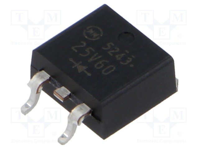 Diode: rectifying; SMD; 600V; 25A; STO220 (SC83 similar); Ir: 10uA