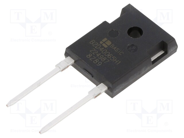 Diode: Schottky rectifying; SiC; THT; 650V; 40A; TO247-2; tube