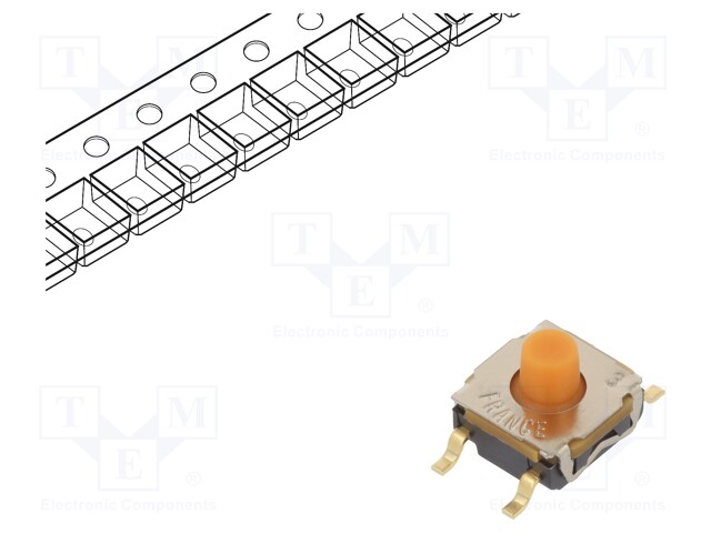 Microswitch TACT; SPST-NO; Pos: 2; 0.01A/32VDC; SMT; none; 4N; 5.2mm