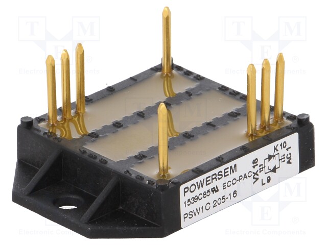 Module: thyristor; opposing; 1.6kV; 230A; ECO-PAC 2; Ufmax: 1.5V