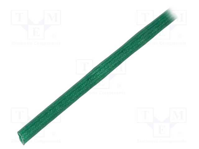 Insulating tube; green; -20÷155°C; Øint: 2.5mm; L: 100m