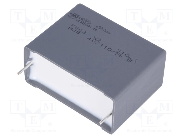 Capacitor: polypropylene; X2; 4.7uF; 37.5mm; ±10%; 41.5x32x19mm