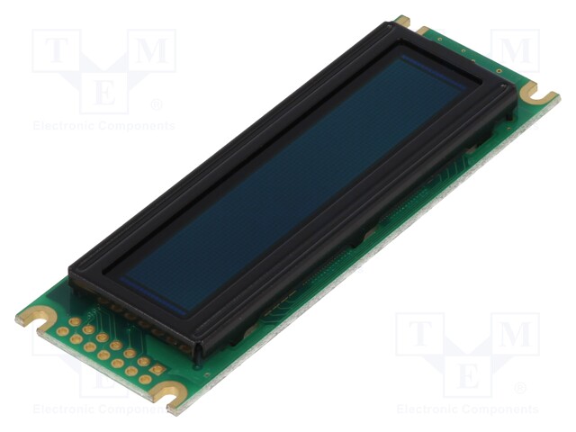 Display: OLED; graphical; 100x16; Window dimensions: 66x16mm; red