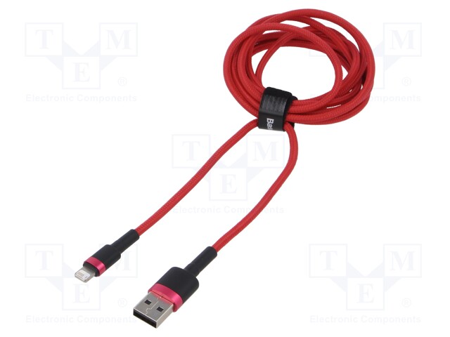 Cable; High Speed,USB 2.0; Apple Lightning plug,USB A plug; 2m