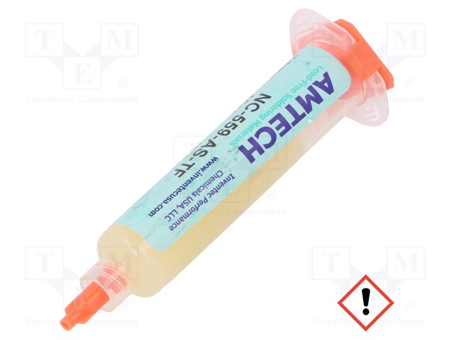 Flux: rosin based; No Clean; gel; syringe; 10ml; SMD soldering