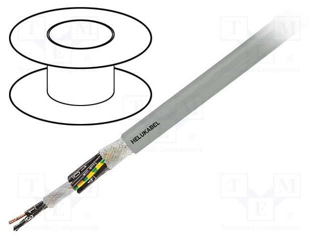 Wire: control cable; MULTIFLEX 512®-PUR; 3G0,75mm2; PUR; grey