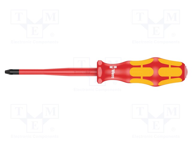 Screwdriver; insulated,slim; Phillips; PH2; Blade length: 100mm