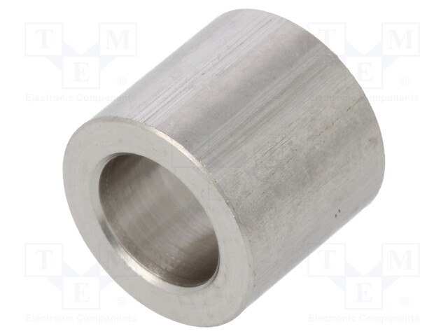 Spacer sleeve; 6.2mm; cylindrical; stainless steel; Out.diam: 9mm