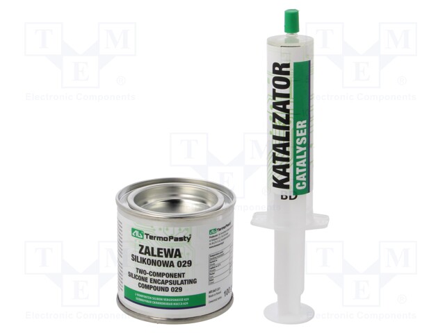 Silicone encapsulating compound; grey; 110g; -50÷200°C; 20kV/mm