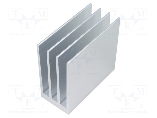 Heatsink: extruded; grilled; natural; L: 75mm; W: 35mm; H: 70mm; plain