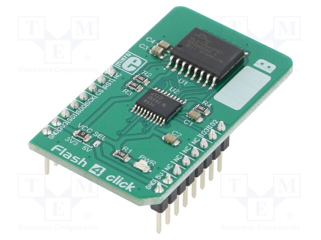 Click board; Flash memory; QSPI,SPI; S25FL512S; 3.3/5VDC