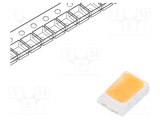 LED; SMD; PLCC2,2216; white warm; 4÷7lm; 2250-2475K; 95; 120°; 20mA