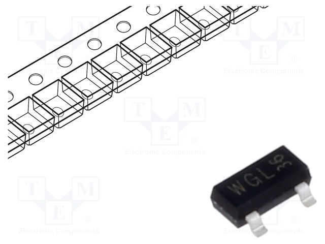 ESD Protection Device, 42 V, SOT-23, 3 Pins, 24 V