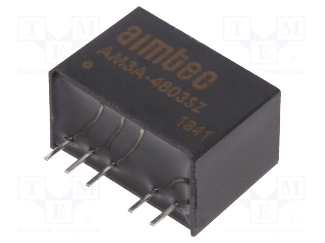 Converter: DC/DC; 3W; Uin: 18÷75V; 3.3VDC; Iout: 700mA; SIP6; 3.85g