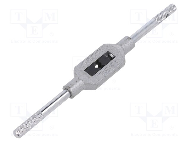 Tap wrench; cast zinc; Grip capac: 1/16"-3/8",G 1/8",M1-M10