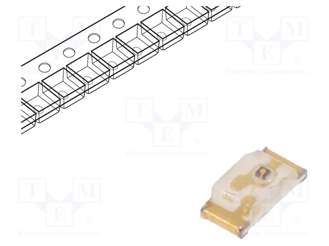 LED; SMD; 0603; green; 20÷50mcd; 1.6x0.8x0.45mm; 120°; 2.1÷2.5V