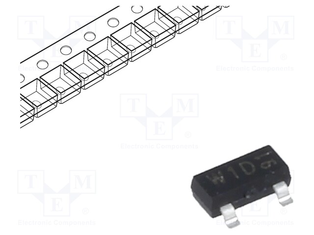 Transistor: NPN; bipolar; 300V; 0.1A; 250mW; SOT23