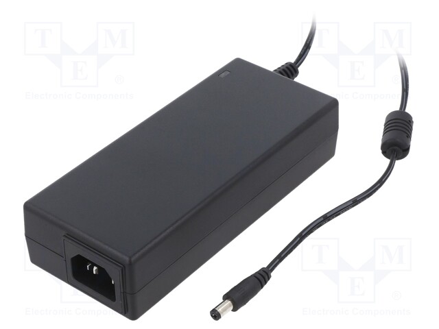 Power supply: switched-mode; 24VDC; 5A; Out: 5,5/2,1; 120W; desktop