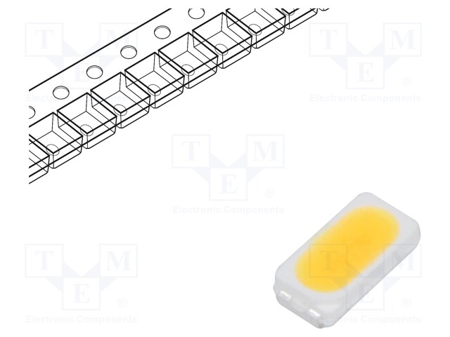 LED; SMD; 3014,PLCC2; white warm; 9÷14lm; 2825-3050K; 80; 120°; 30mA