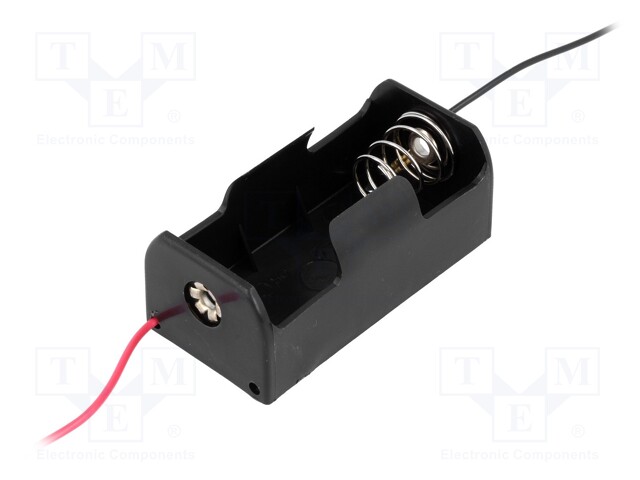 Holder; Leads: cables; Size: C,R14; Batt.no: 1; Colour: black; 150mm