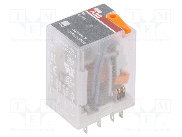 Relay: electromagnetic; 3PDT; Ucoil: 48VAC; 10A; max.250VDC