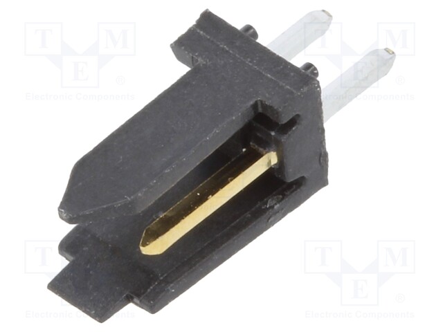 Socket; wire-board; male; PIN: 2; 2.54mm; THT; DUBOX; 3A; gold-plated