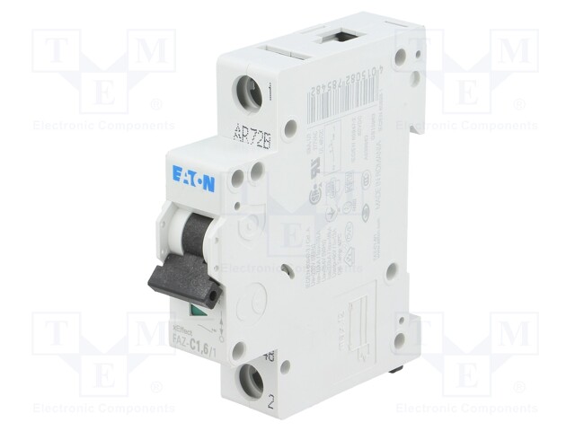 Circuit breaker; 230/400VAC; Inom: 1.6A; Poles: 1; DIN; Charact: C