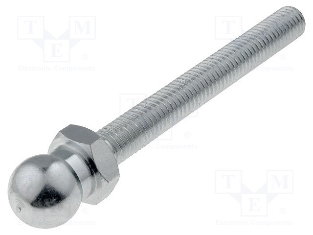 Pin; M8; Plunger mat: steel; Ø: 14mm; Plating: zinc; Thread len: 68mm