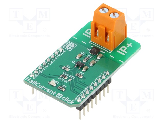 Click board; ammeter; I2C; ACS70331; mikroBUS connector,screw