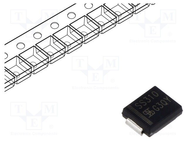 Diode: Schottky rectifying; SMD; 100V; 3A; SMC; reel,tape