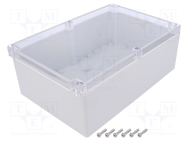 Enclosure: multipurpose; X: 160mm; Y: 240mm; Z: 90mm; polycarbonate