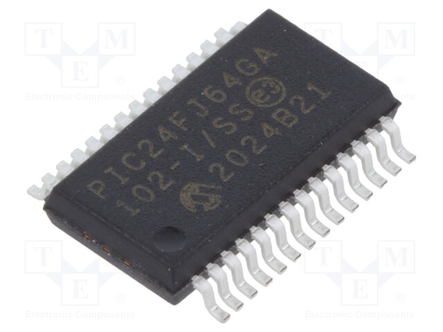 PIC microcontroller; Memory: 64kB; SRAM: 8kB; 32MHz; SMD; SSOP28