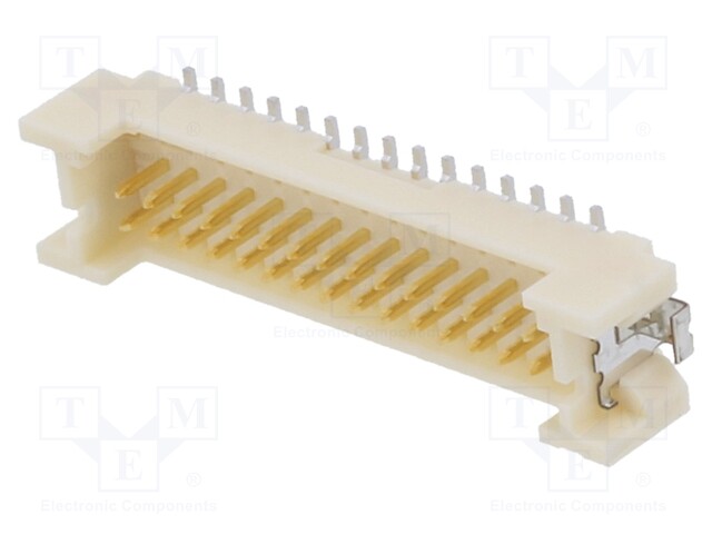 Socket; wire-board; male; DF13; 1.25mm; PIN: 30; SMT; on PCBs