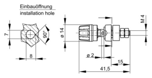 Connector: 4mm banana; socket; 35A; 30VAC; 60VDC; grey; gold-plated