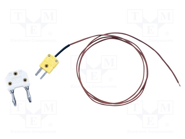 Temperature probe; free end,K-type temperature probe; 1m