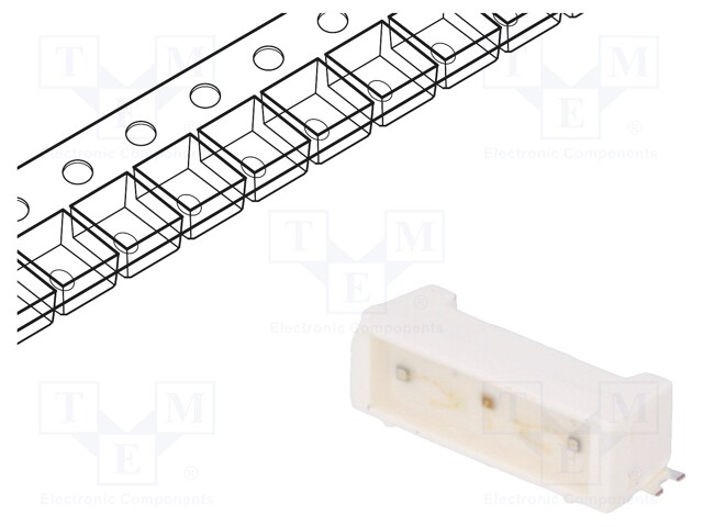 LED; SMD; 2709; RGB; 6.9x2.2x2.15mm; 2.1/3.3/3.2V; 20mA; Front: flat