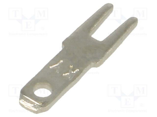 Terminal: flat; 2.8mm; 0.8mm; male; THT; brass; nickel plated