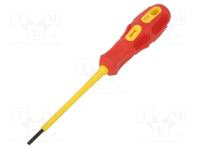 Screwdriver; insulated; slot; SL 2,5mm; Blade length: 75mm