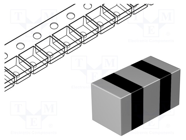 Filter: anti-interference; 100nF; SMD; 1206; 6A; 100VDC; ±20%; 3mΩ