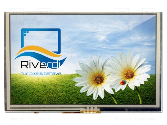 Display: TFT; 5"; 800x480; Illumin: LED; Dim: 120.7x75.8x8.5mm